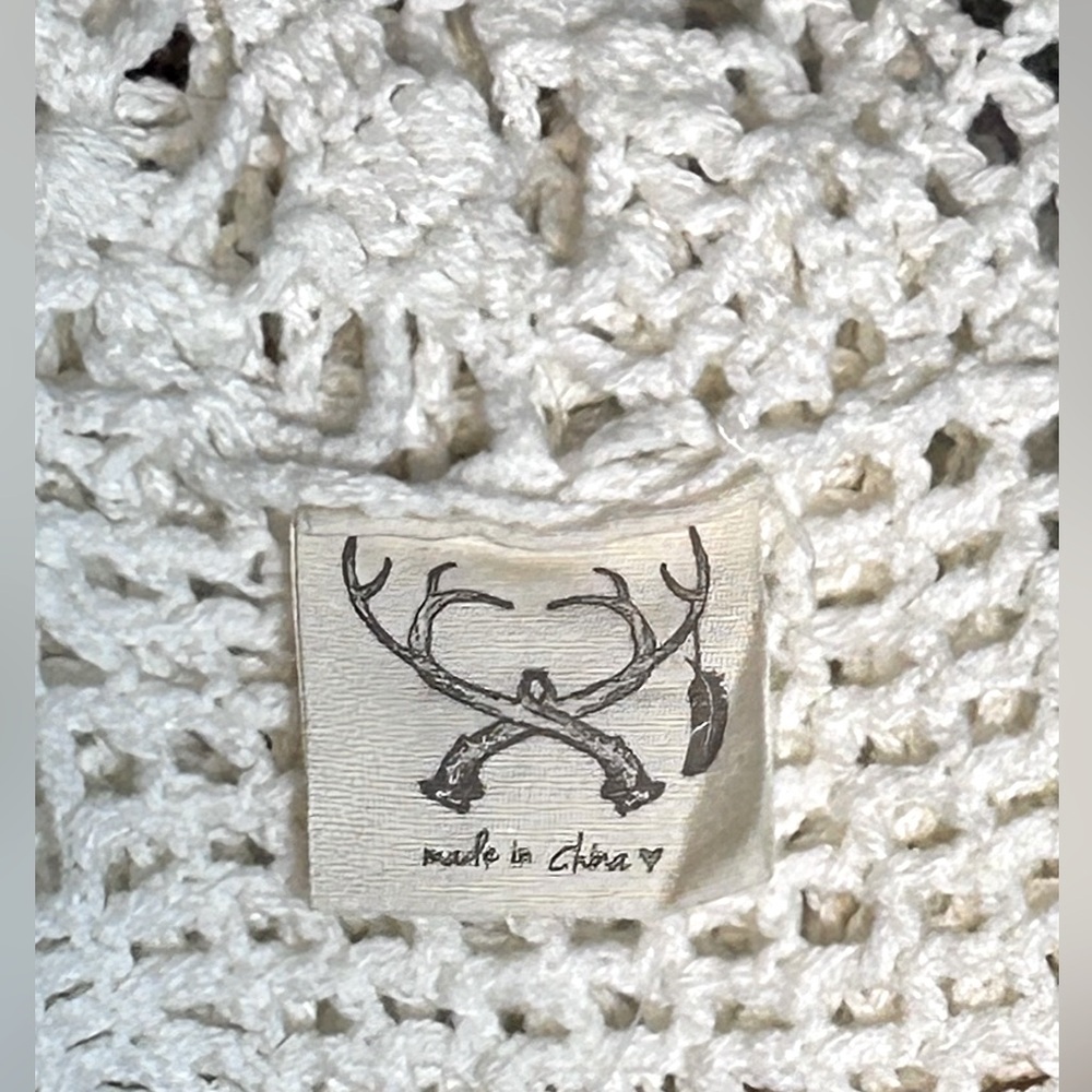Spell & the Gypsy Mandala Crochet Cardigan Ivory Never Worn Vintage Rare - Picture 7 of 12